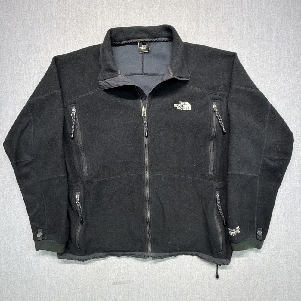 The North Face XL Black Windstopper Gore Fleece Jacket Full Zip Coat